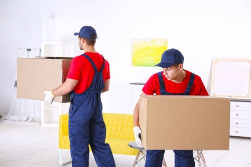 Removal van and moving boxes for a local Finsbury Park home move