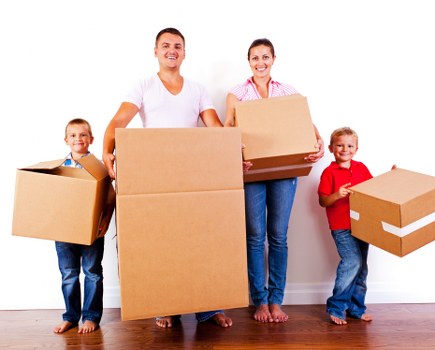 Packing and loading preparation for a local removals service