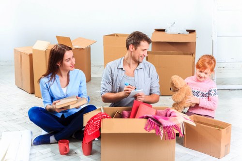 Commercial removals support for a local Finsbury Park business