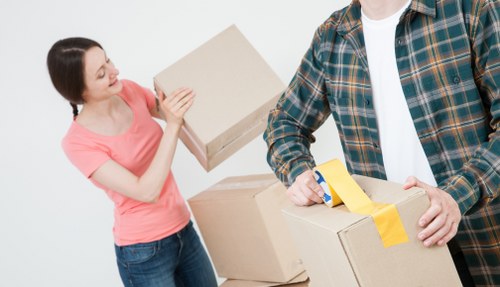 Local removals van helping with flat and house moves in North London