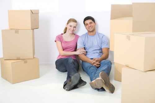 Man and van moving boxes and furniture in Finsbury Park