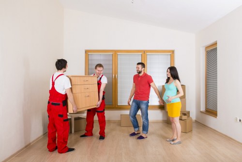 Furniture and box loading for a move in Finsbury Park