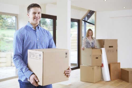 Movers helping with a residential move in Finsbury Park