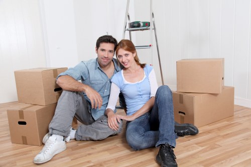 Loading furniture for a local move in Finsbury Park