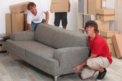 Careful handling of household furniture during a Finsbury Park move
